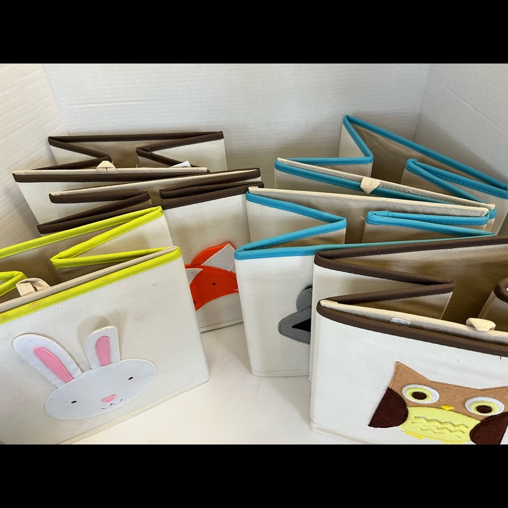 Whitmor Canvas Foldable Storage Cubes (6)